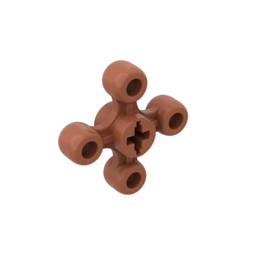 Gobricks GDS-1179 Technic Knaufrad, 50 Stück, kompatibel mit Lego Spielzeug 32072, 49135, 4248204, DIY-Teile und MOC-Komponenten für große Ziegelmarken, Farbe: Dunkelorange 38 von XYEIUGO