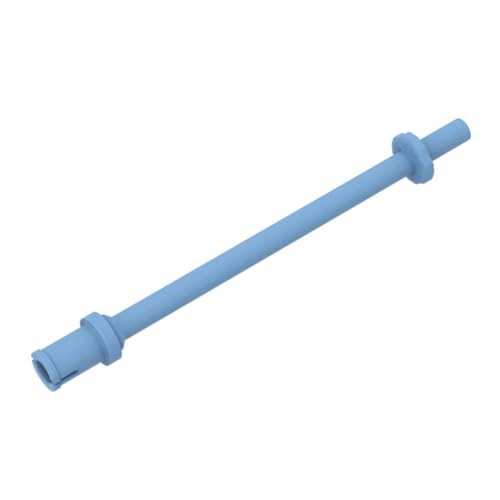 Gobricks GDS-2019 Stange, 8 l, zwei Stop-Ringe/ein Stift, Technik-Figur-Skistock (flaches Ende), 50 Stück, kompatibel mit Lego-Spielzeug, DIY-Teilen und MOC-Komponenten für große Bausteinmarken, Farbe von XYEIUGO