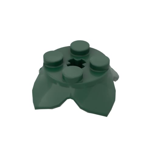 Gobricks GDS-2043 Platte, rund, 2 x 2 x 2/3, mit Achsloch und 4 Blatt-Verlängerungen, 50 Stück, kompatibel mit Lego Toy 15469, DIY-Teilen und MOC-Komponenten für große Ziegelmarken, Farbe: Dunkelgrün Gobricks GDS-2043 Platte, rund, 2 x 2 x 2/3, mit Achsloch und 4 Blatt-Verlängerungen, 50 Stück, kompatibel mit Lego Toy 15469, DIY-Teilen und MOC-Komponenten für große Ziegelmarken, Farbe: Dunkelgrün von XYEIUGO