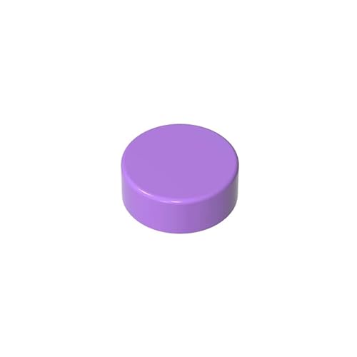 Gobricks GDS-612 Runde Fliese,1x1,100 Stück,kompatibel mit Lego 35381,98138,35380,DIY-Teile und MOC-Komponenten für große Ziegelmarken,Farbe: Medium Lavender 324 Gobricks GDS-612 Runde Fliese,1x1,100 Stück,kompatibel mit Lego 35381,98138,35380,DIY-Teile und MOC-Komponenten für große Ziegelmarken,Farbe: Medium Lavender 324 von XYEIUGO