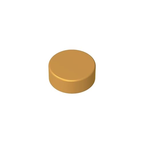 Gobricks GDS-612 Runde Fliese,1x1,100 Stück,kompatibel mit Lego 35381,98138,35380,DIY-Teile und MOC-Komponenten für große Ziegelmarken,Farbe: Perlgold 297 Gobricks GDS-612 Runde Fliese,1x1,100 Stück,kompatibel mit Lego 35381,98138,35380,DIY-Teile und MOC-Komponenten für große Ziegelmarken,Farbe: Perlgold 297 von XYEIUGO