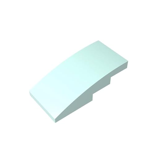 Gobricks GDS-660 Gebogene Neigung, 4 x 2, ohne Nieten, 50 Stück, kompatibel mit Lego Toy 93606, DIY-Teilen und MOC-Komponenten für große Bausteinmarken, Farbe: helles Aqua 323 Gobricks GDS-660 Gebogene Neigung, 4 x 2, ohne Nieten, 50 Stück, kompatibel mit Lego Toy 93606, DIY-Teilen und MOC-Komponenten für große Bausteinmarken, Farbe: helles Aqua 323 von XYEIUGO