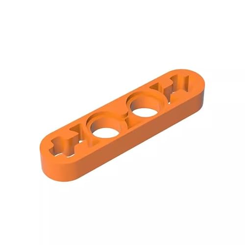 Gobricks GDS-690 Technic Beam 1x4, dünn, 50 Stück, kompatibel mit Lego 32449 63782, DIY-Teile und MOC-Komponenten für große Ziegelmarken, Farbe: Orange 106 von XYEIUGO