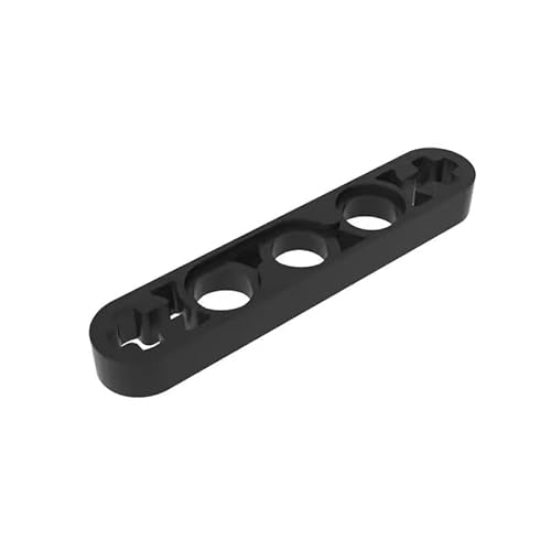 Gobricks GDS-691 Technic Beam 1x5 dünn mit Achslöchern an den Enden, 50 Stück, kompatibel mit Lego, 11478, 44864, 6030286, Komponenten für große Ziegelmarken, Farbe: Schwarz 26 von XYEIUGO