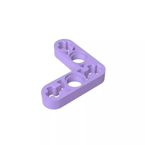 Gobricks GDS-692 Technic Beam 3x3 L-Form, dünn, 50 Stück, kompatibel mit Lego 32056 59605, DIY-Teile und MOC-Komponenten für große Ziegelmarken, Farbe: Lavendel 325 von XYEIUGO