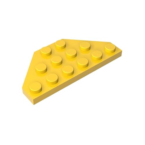 GDS-703 Keilplatte, 7,6x15,2 cm, geschnittene Ecken, 10 Stück, kompatibel mit Lego 2419, DIY-Teilen und MOC-Komponenten für große Ziegelmarken, Farbe: Gelb, 24 GDS-703 Keilplatte, 7,6x15,2 cm, geschnittene Ecken, 10 Stück, kompatibel mit Lego 2419, DIY-Teilen und MOC-Komponenten für große Ziegelmarken, Farbe: Gelb, 24 von XYEIUGO