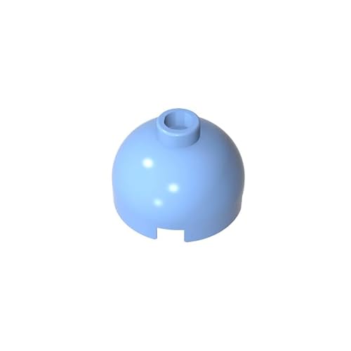 GDS-742 Brick Round 2x2 Dome Top - Blockierter offener Bolzen ohne untere Achsenhalterung, 50 Stück, kompatibel mit Lego 553c 18841 30367 40528 3262 für die wichtigsten Ziegelmarken, Farbe: von XYEIUGO