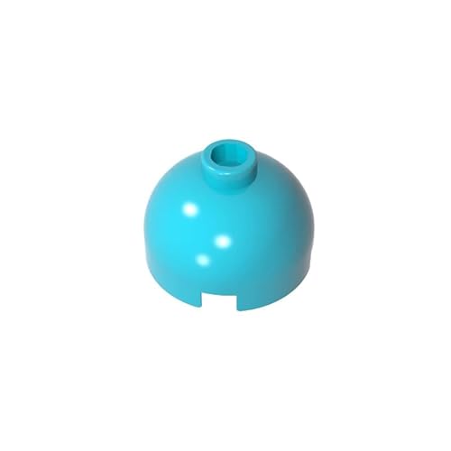 GDS-742 Brick Round 2x2 Dome Top - Blockierter offener Bolzen ohne untere Achsenhalterung, 50 Stück, kompatibel mit Lego 553c 18841 30367 40528 3262 für die wichtigsten Ziegelmarken, Farbe: von XYEIUGO