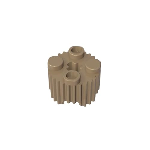 GDS-748 Brick Round 2x2 (Grill), 50 Stück, kompatibel mit Lego 92947 4650645, DIY-Teile und MOC-Komponenten für große Ziegelmarken, Farbe: Dunkelbraun 138 von XYEIUGO