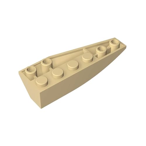 GDS-766 Wedge Curved Inverted 6x2 Left 10PCS Compatible with Lego Toy 41765 6268055 DIY Parts and MOC Components for Major Brick Brands Color:Tan 5 von XYEIUGO