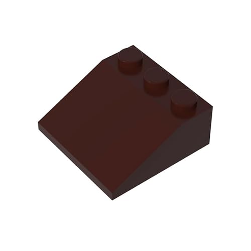 Gobricks GDS-776 Neigung 33° 3x3, 10 Stück, kompatibel mit Lego 4161 6052995, DIY-Teile und MOC-Komponenten für große Ziegelmarken, Farbe: Dunkelbraun 308 von XYEIUGO