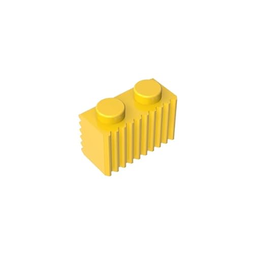 Gobricks GDS-797 Brick Special 1x2 mit Grill, 50 Stück, kompatibel mit Lego 2877 4210636, DIY-Teile und MOC-Komponenten für große Ziegelmarken, Farbe: Gelb 24 Gobricks GDS-797 Brick Special 1x2 mit Grill, 50 Stück, kompatibel mit Lego 2877 4210636, DIY-Teile und MOC-Komponenten für große Ziegelmarken, Farbe: Gelb 24 von XYEIUGO