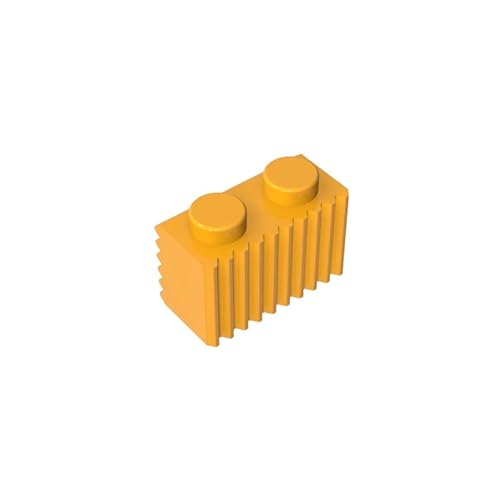 Gobricks GDS-797 Brick Special 1x2 mit Grill, 50 Stück, kompatibel mit Lego 2877 4210636, DIY-Teile und MOC-Komponenten für große Ziegelmarken, Farbe: Hellorange 191 Gobricks GDS-797 Brick Special 1x2 mit Grill, 50 Stück, kompatibel mit Lego 2877 4210636, DIY-Teile und MOC-Komponenten für große Ziegelmarken, Farbe: Hellorange 191 von XYEIUGO