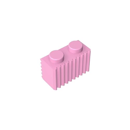 Gobricks GDS-797 Brick Special 1x2 mit Grill, 50 Stück, kompatibel mit Lego 2877 4210636, DIY-Teile und MOC-Komponenten für große Ziegelmarken, Farbe: Hellrosa 222 Gobricks GDS-797 Brick Special 1x2 mit Grill, 50 Stück, kompatibel mit Lego 2877 4210636, DIY-Teile und MOC-Komponenten für große Ziegelmarken, Farbe: Hellrosa 222 von XYEIUGO