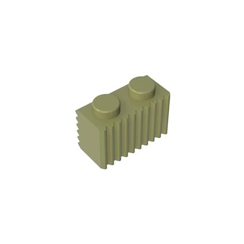 Gobricks GDS-797 Brick Special 1x2 mit Grill, 50 Stück, kompatibel mit Lego 2877 4210636, DIY-Teile und MOC-Komponenten für große Ziegelmarken, Farbe: Olivgrün 330 Gobricks GDS-797 Brick Special 1x2 mit Grill, 50 Stück, kompatibel mit Lego 2877 4210636, DIY-Teile und MOC-Komponenten für große Ziegelmarken, Farbe: Olivgrün 330 von XYEIUGO