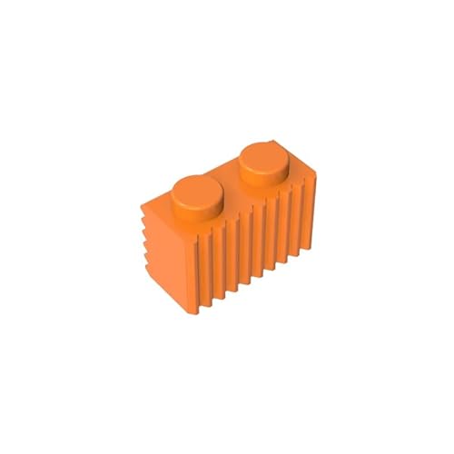 Gobricks GDS-797 Brick Special 1x2 mit Grill, 50 Stück, kompatibel mit Lego 2877 4210636, DIY-Teile und MOC-Komponenten für große Ziegelmarken, Farbe: Orange 106 Gobricks GDS-797 Brick Special 1x2 mit Grill, 50 Stück, kompatibel mit Lego 2877 4210636, DIY-Teile und MOC-Komponenten für große Ziegelmarken, Farbe: Orange 106 von XYEIUGO