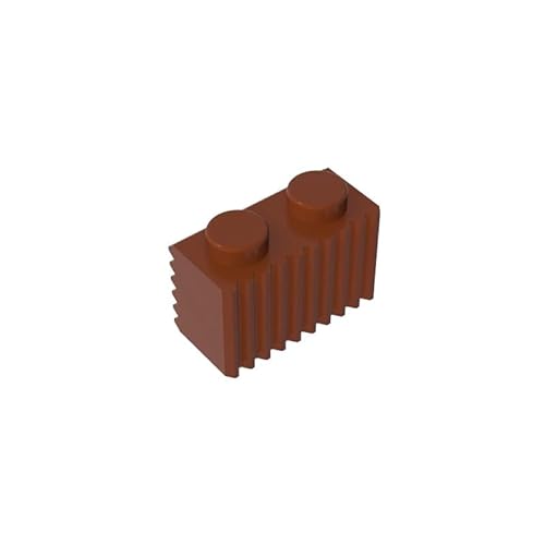 Gobricks GDS-797 Brick Special 1x2 mit Grill, 50 Stück, kompatibel mit Lego 2877 4210636, DIY-Teile und MOC-Komponenten für große Ziegelmarken, Farbe: Rotbraun 192 Gobricks GDS-797 Brick Special 1x2 mit Grill, 50 Stück, kompatibel mit Lego 2877 4210636, DIY-Teile und MOC-Komponenten für große Ziegelmarken, Farbe: Rotbraun 192 von XYEIUGO