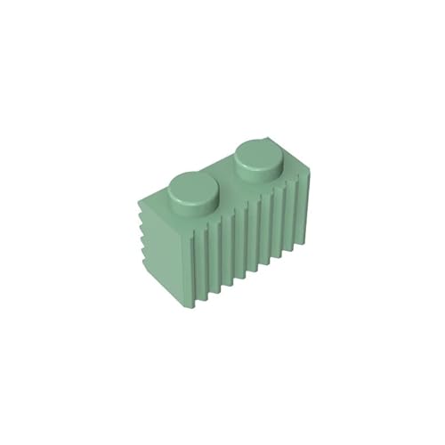 Gobricks GDS-797 Brick Special 1x2 mit Grill, 50 Stück, kompatibel mit Lego 2877 4210636, DIY-Teile und MOC-Komponenten für große Ziegelmarken, Farbe: Sandgrün 151 Gobricks GDS-797 Brick Special 1x2 mit Grill, 50 Stück, kompatibel mit Lego 2877 4210636, DIY-Teile und MOC-Komponenten für große Ziegelmarken, Farbe: Sandgrün 151 von XYEIUGO