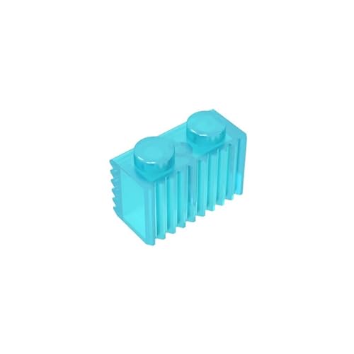 Gobricks GDS-797 Brick Special 1x2 mit Grill, 50 Stück, kompatibel mit Lego 2877 4210636, DIY-Teile und MOC-Komponenten für große Ziegelmarken, Farbe: Trans Hellblau 42 Gobricks GDS-797 Brick Special 1x2 mit Grill, 50 Stück, kompatibel mit Lego 2877 4210636, DIY-Teile und MOC-Komponenten für große Ziegelmarken, Farbe: Trans Hellblau 42 von XYEIUGO