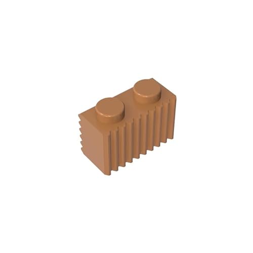 Gobricks GDS-797 Brick Special 1x2 mit Grill, 50 Stück, kompatibel mit Lego 2877 4210636, DIY-Teile und MOC-Komponenten für große Ziegelmarken, Farbe: mitteldunkles Fleisch 312 Gobricks GDS-797 Brick Special 1x2 mit Grill, 50 Stück, kompatibel mit Lego 2877 4210636, DIY-Teile und MOC-Komponenten für große Ziegelmarken, Farbe: mitteldunkles Fleisch 312 von XYEIUGO