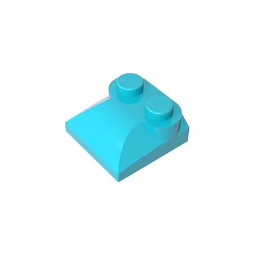 GDS-800 Brick Curved 2x2x2/3 Zwei Nieten und gebogenes Schrägende, 50 Stück, kompatibel mit Lego 47457 4218696, DIY-Teile und MOC-Komponenten für große Ziegelmarken, Farbe:Smaragdgrün GDS-800 Brick Curved 2x2x2/3 Zwei Nieten und gebogenes Schrägende, 50 Stück, kompatibel mit Lego 47457 4218696, DIY-Teile und MOC-Komponenten für große Ziegelmarken, Farbe:Smaragdgrün von XYEIUGO