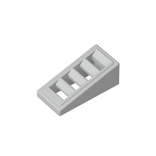 Gobricks GDS-838 Neigung 18° 2x1x2/3 mit 4 Schlitzen,50 Stück,kompatibel mit Lego 61409 18863,DIY-Teile und MOC-Komponenten für große Ziegelmarken,Farbe: Hellbläulich-Grau 194 Gobricks GDS-838 Neigung 18° 2x1x2/3 mit 4 Schlitzen,50 Stück,kompatibel mit Lego 61409 18863,DIY-Teile und MOC-Komponenten für große Ziegelmarken,Farbe: Hellbläulich-Grau 194 von XYEIUGO