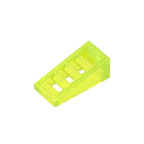 Gobricks GDS-838 Neigung 18° 2x1x2/3 mit 4 Schlitzen,50 Stück,kompatibel mit Lego 61409 18863,DIY-Teile und MOC-Komponenten für große Ziegelmarken,Farbe: Trans Neon Grün 49 Gobricks GDS-838 Neigung 18° 2x1x2/3 mit 4 Schlitzen,50 Stück,kompatibel mit Lego 61409 18863,DIY-Teile und MOC-Komponenten für große Ziegelmarken,Farbe: Trans Neon Grün 49 von XYEIUGO
