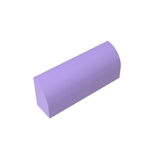 GDS-863 Brick Curved 1x4x1 1/3 ohne Nieten,Gebogene Oberseite,10 Stück,kompatibel mit Lego 10314 6191 6083618,DIY-Teile und MOC-Komponenten für große Ziegelmarken,Farbe: Lavendel von XYEIUGO
