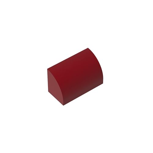 Gobricks Gewölbter Ziegelstein, 1 x 2 x 1, glatt, gebogen, 50 Stück, kompatibel mit Lego 37352 GDS-M063, klassisches Bulk-Spielzeug, MOC, Farbe: Dunkelrot 154 Gobricks Gewölbter Ziegelstein, 1 x 2 x 1, glatt, gebogen, 50 Stück, kompatibel mit Lego 37352 GDS-M063, klassisches Bulk-Spielzeug, MOC, Farbe: Dunkelrot 154 von XYEIUGO