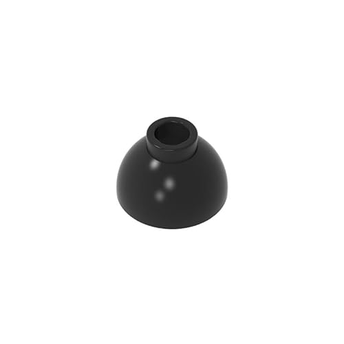 Gobricks Kopfbedeckung, 1 x 1 konischer Ziegelstein, 50 Stück, kompatibel mit Lego GDS-M253 37840-20952, klassisches Bulk-Spielzeug, MOC, Farbe: Schwarz 26 von XYEIUGO