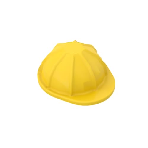 Gobricks Kopfbedeckungs-Sicherheitshelm, 50 Stück, kompatibel mit Lego GDS-90041 3833, klassisches Bulk-Spielzeug, MOC, Farbe: Gelb 24 von XYEIUGO