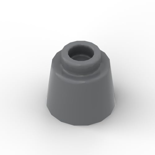 Gobricks Kopfbedeckungsbehälter, Geschirr, 50 Stück, kompatibel mit Lego GDS-M239 85975, klassisches Bulk-, MOC, Farbe: Dunkelblaugrau, 199 von XYEIUGO