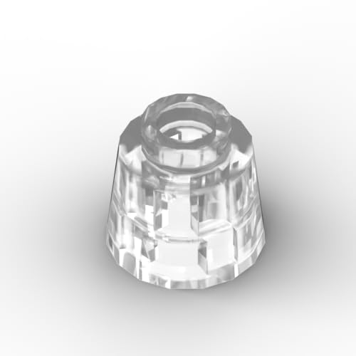 Gobricks Kopfbedeckungsbehälter, Geschirr, 50 Stück, kompatibel mit Lego GDS-M239 85975, klassisches Spielzeug, MOC, Farbe: Transparent 40 von XYEIUGO