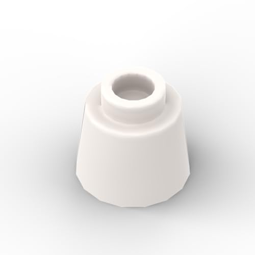 Gobricks Kopfbedeckungsbehälter, Geschirr, 50 Stück, kompatibel mit Lego GDS-M239 85975, klassisches Spielzeug, MOC, Farbe: Weiß 1 von XYEIUGO