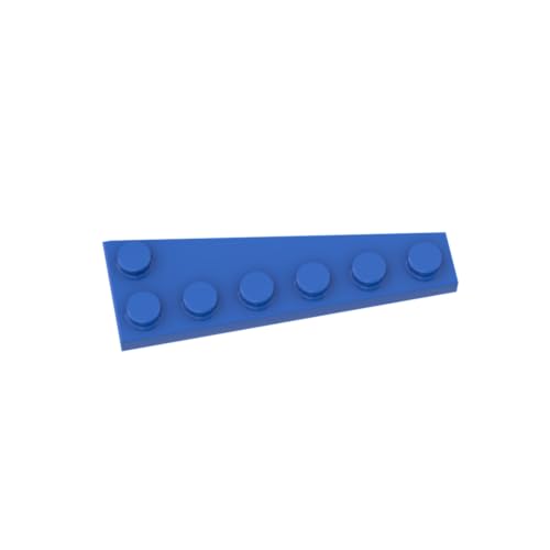 Gobricks Kreisplatte, 6 x 2 Keile (links), 20 Stück, kompatibel mit Lego 78443 GDS-2144, klassisches Bulk-Spielzeug, MOC, Farbe: Blau 23 von XYEIUGO