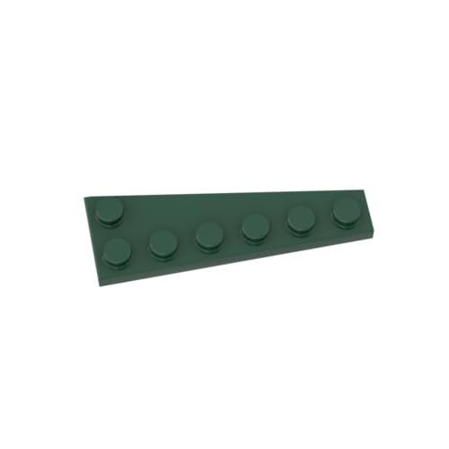 Gobricks Kreisplatte, 6 x 2 Keile (links), 20 Stück, kompatibel mit Lego 78443 GDS-2144, klassisches Bulk-Spielzeug, MOC, Farbe: Grün 28 von XYEIUGO