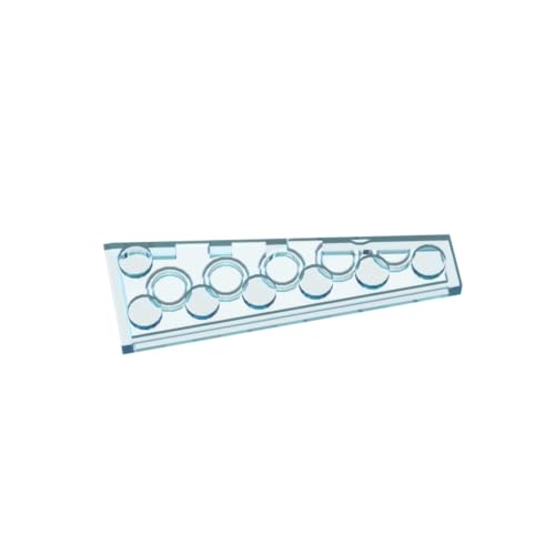 Gobricks Kreisplatte, 6 x 2 Keile (links), 20 Stück, kompatibel mit Lego 78443 GDS-2144, klassisches Bulk-Spielzeug, MOC, Farbe: Trans Hellblau 42 von XYEIUGO