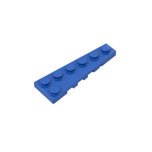 Gobricks Kreisplatte 6 x 2 Keil (rechts), 20 Stück, kompatibel mit Lego 78444 GDS-2143, klassisches Bulk-Spielzeug, MOC, Farbe: Blau 23 von XYEIUGO