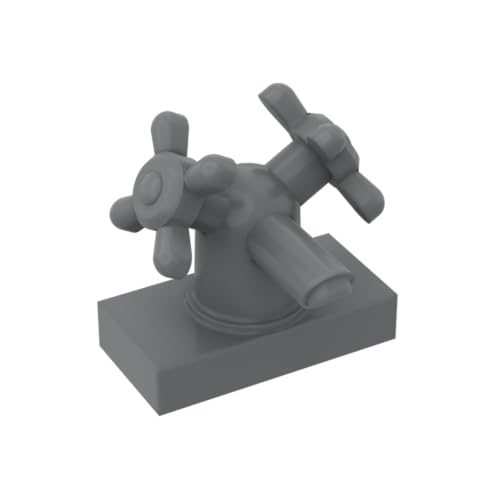 Gobricks Ornamente, 1 x 2 Doppelgriff-Wasserhahn, 10 Stück, kompatibel mit Lego 6936 GDS-2033, klassisches Bulk-Spielzeug, MOC, Farbe: Dunkelblaugrau 199 Gobricks Ornamente, 1 x 2 Doppelgriff-Wasserhahn, 10 Stück, kompatibel mit Lego 6936 GDS-2033, klassisches Bulk-Spielzeug, MOC, Farbe: Dunkelblaugrau 199 von XYEIUGO