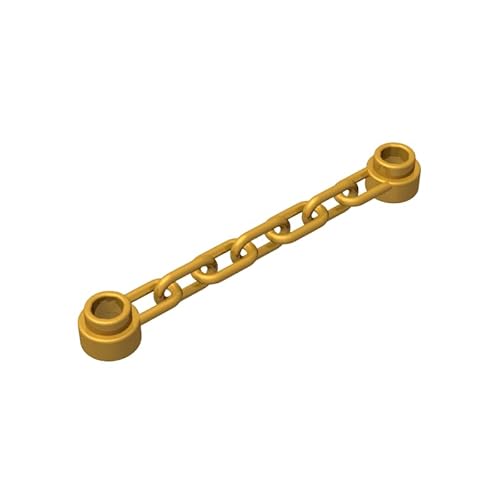 Gobricks Ornamente, 1 x 6 Kette, 10 Stück, kompatibel mit Lego 92338 39890 GDS-90165, klassisches Bulk-Spielzeug, MOC, Farbe: Perlgold 297 Gobricks Ornamente, 1 x 6 Kette, 10 Stück, kompatibel mit Lego 92338 39890 GDS-90165, klassisches Bulk-Spielzeug, MOC, Farbe: Perlgold 297 von XYEIUGO