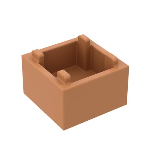 Gobricks Ornamente, 2 x 2 x 1 Box, 10 Stück, kompatibel mit Lego GDS-90062 35700, klassisches Bulk-Spielzeug, MOC, Farbe: mittelgroßes dunkles Fleisch 312 Gobricks Ornamente, 2 x 2 x 1 Box, 10 Stück, kompatibel mit Lego GDS-90062 35700, klassisches Bulk-Spielzeug, MOC, Farbe: mittelgroßes dunkles Fleisch 312 von XYEIUGO