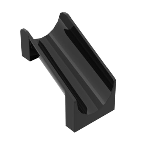 Gobricks Ornamente, 4 x 6 x 6, gerade Rutsche, 5 Stück, kompatibel mit Lego 27976 GDS-2074, klassisches Bulk-Spielzeug, MOC, Farbe: Schwarz, 26 von XYEIUGO
