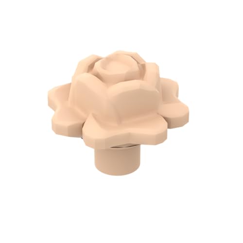 Gobricks Ornamente, Pflanzenrosen, 50 Stück, kompatibel mit Lego GDS-90120, klassisches Bulk-Spielzeug, MOC, Farbe: helles Nougat 283 von XYEIUGO