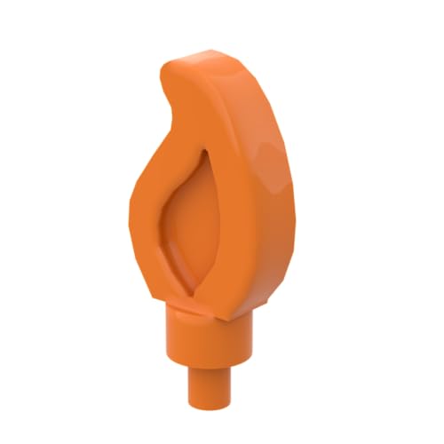 Gobricks Ornamente, kleine Flamme, 50 Stück, kompatibel mit Lego GDS-90035 37775, klassisches Bulk-Spielzeug, MOC, Farbe: Orange 106 Gobricks Ornamente, kleine Flamme, 50 Stück, kompatibel mit Lego GDS-90035 37775, klassisches Bulk-Spielzeug, MOC, Farbe: Orange 106 von XYEIUGO