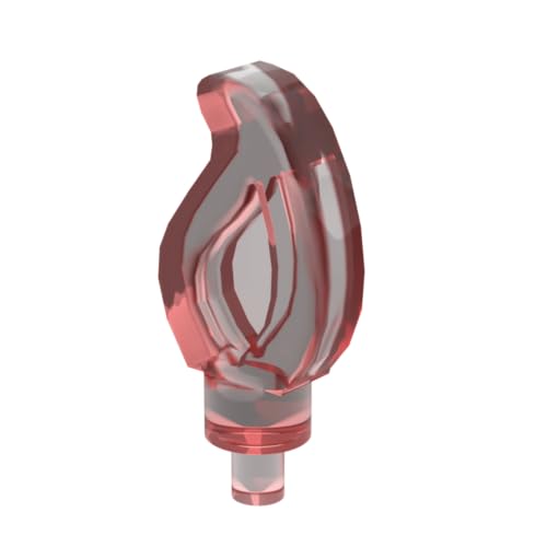 Gobricks Ornamente, kleine Flamme, 50 Stück, kompatibel mit Lego GDS-90035 37775, klassisches Bulk-Spielzeug, MOC, Farbe: Trans Red 41 Gobricks Ornamente, kleine Flamme, 50 Stück, kompatibel mit Lego GDS-90035 37775, klassisches Bulk-Spielzeug, MOC, Farbe: Trans Red 41 von XYEIUGO