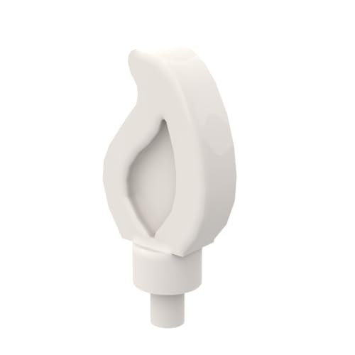 Gobricks Ornamente, kleine Flamme, 50 Stück, kompatibel mit Lego GDS-90035 37775, klassisches Bulk-Spielzeug, MOC, Farbe: Weiß 1 Gobricks Ornamente, kleine Flamme, 50 Stück, kompatibel mit Lego GDS-90035 37775, klassisches Bulk-Spielzeug, MOC, Farbe: Weiß 1 von XYEIUGO