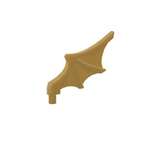 Gobricks Ornamente Flügel, kompatibel mit Lego GDS-90055 15082, klassisches Bulk-Spielzeug, MOC, Farbe: Perlgold 297, 10 Stück Gobricks Ornamente Flügel, kompatibel mit Lego GDS-90055 15082, klassisches Bulk-Spielzeug, MOC, Farbe: Perlgold 297, 10 Stück von XYEIUGO