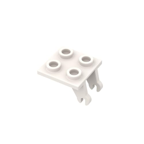 Gobricks Rad 2 x 2 mit Radkralle, 20 Stück, kompatibel mit Lego 2415 GDS-2197, klassisches Bulk-Spielzeug, MOC, Farbe: Weiß 1 von XYEIUGO