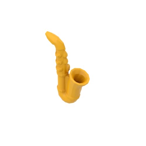 Gobricks Requisiten, Musikinstrument, Saxophon, 10 Stück, kompatibel mit Lego GDS-M181, klassisches Bulk-Spielzeug, MOC, Farbe: Hellorange 191 von XYEIUGO