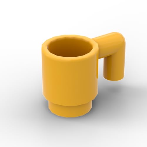 Gobricks Requisiten, Wasserbecher, kompatibel mit Lego GDS-M156 3899, klassisches Bulk-Spielzeug, MOC, Farbe: Hellorange 191, 10 Stück von XYEIUGO